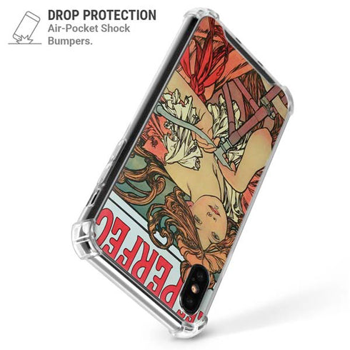 Alphonse Mucha Cycles Perfecta iPhone XS Max Clear Case